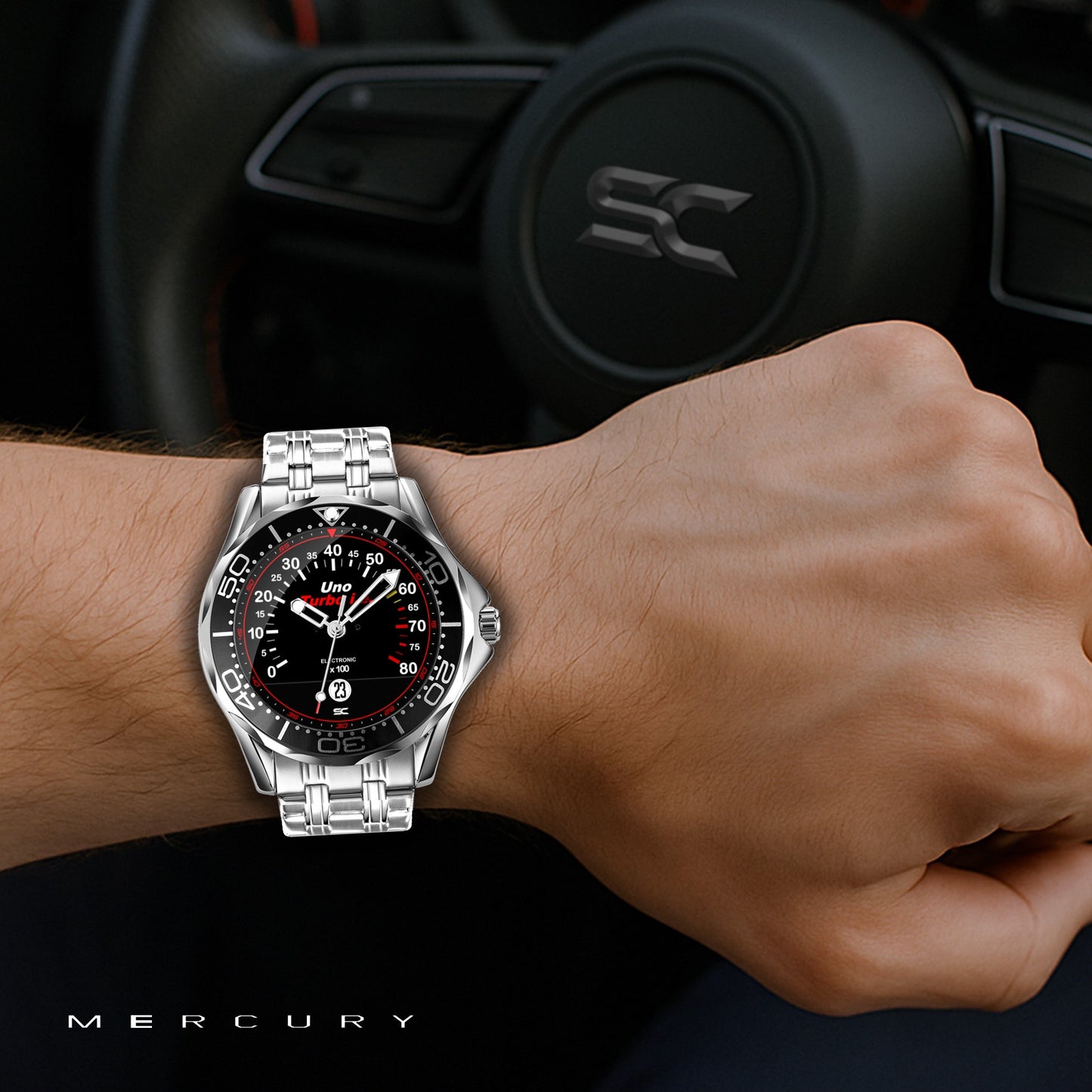 Orologio da Polso con Contagiri Uno Turbo Mk1