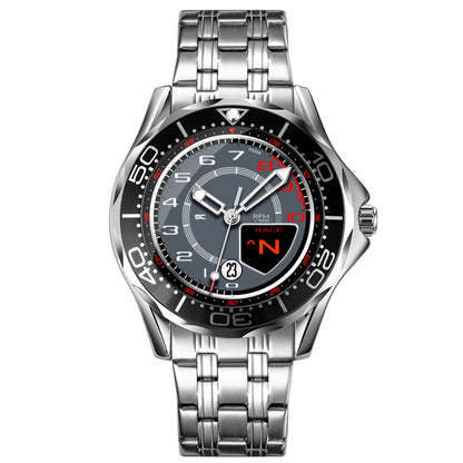 Orologio da Polso con Contagiri Race Grigio