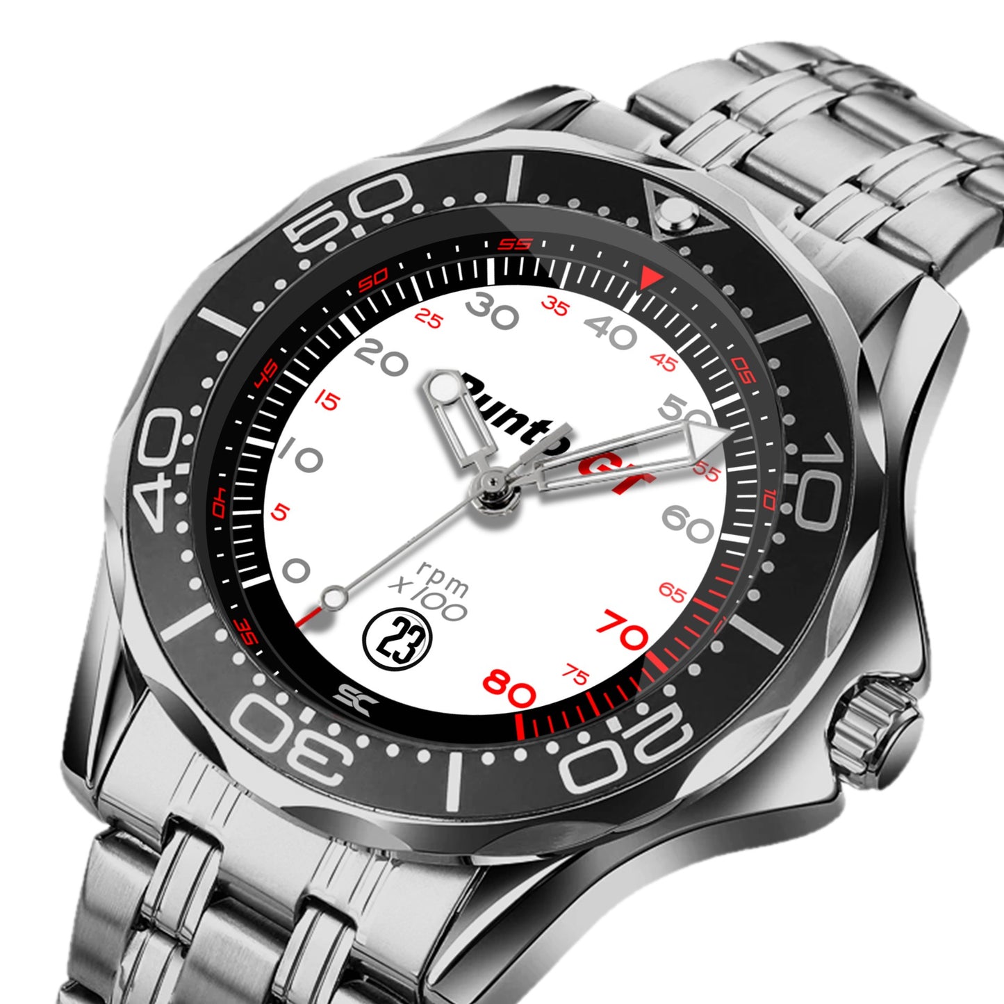 Orologio da Polso con Contagiri Punto GT Edizione Bianca